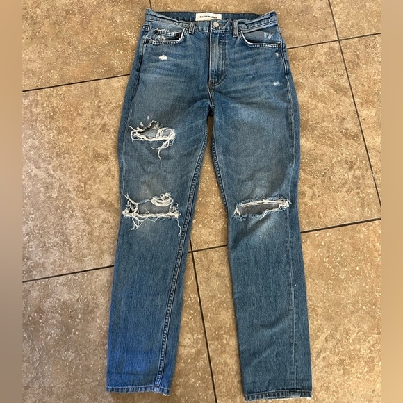 Reformation Denim - Reformation Julia High Rise Cigarette Straight Leg Women's Jeans in Antigua 28
